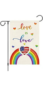 God Bless America 4th of July Garden Flag 12x18 Inch Double Sided, Patriotic Memorial Day Religious Cross Garden Flags Independe