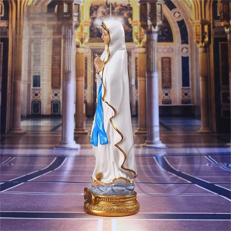 Virgin Mary Resin Statue Religion Jesus Religious Statue Souvenir Interior Decoration Gift