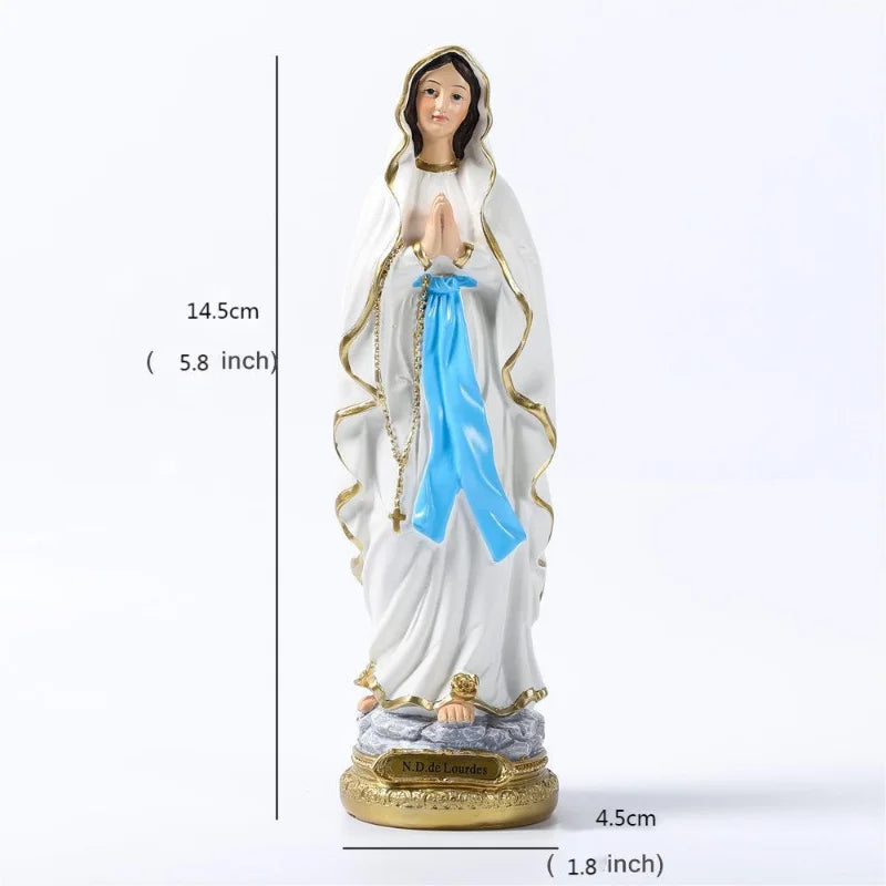 Virgin Mary Resin Statue Religion Jesus Religious Statue Souvenir Interior Decoration Gift