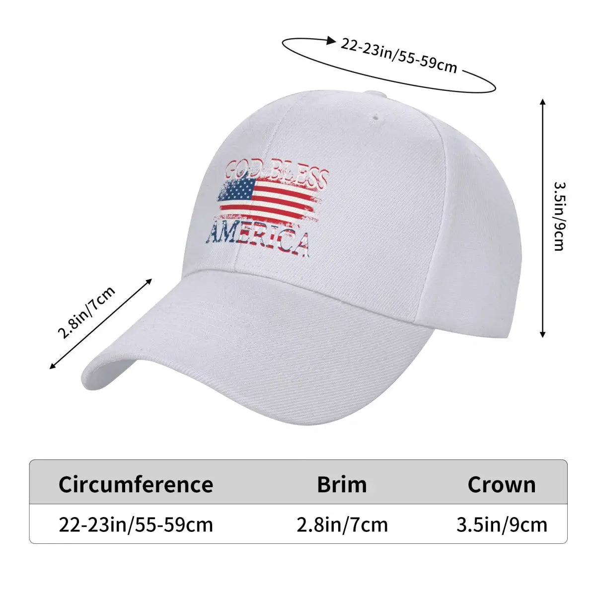 God Bless America Baseball Cap beach hat Military Cap Man Hats For Men Women's